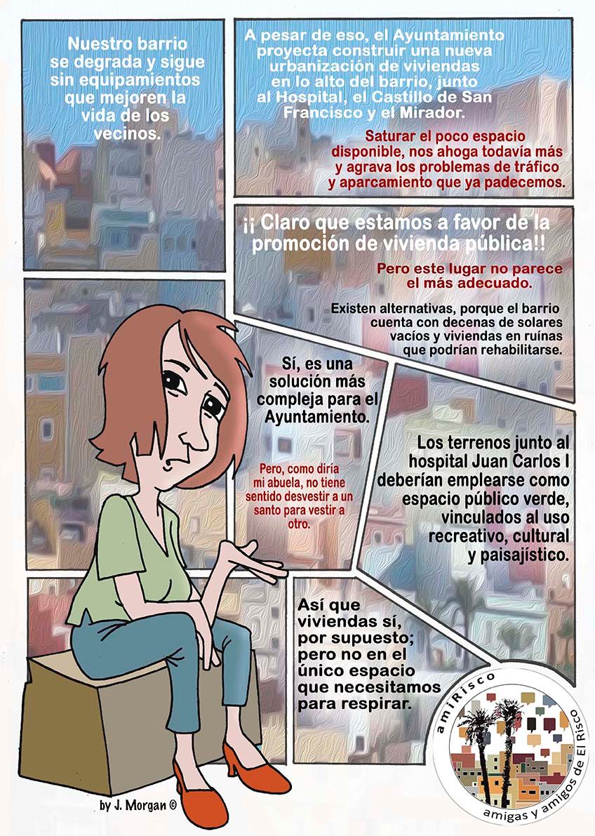 Viviendas sí, pero no allí.