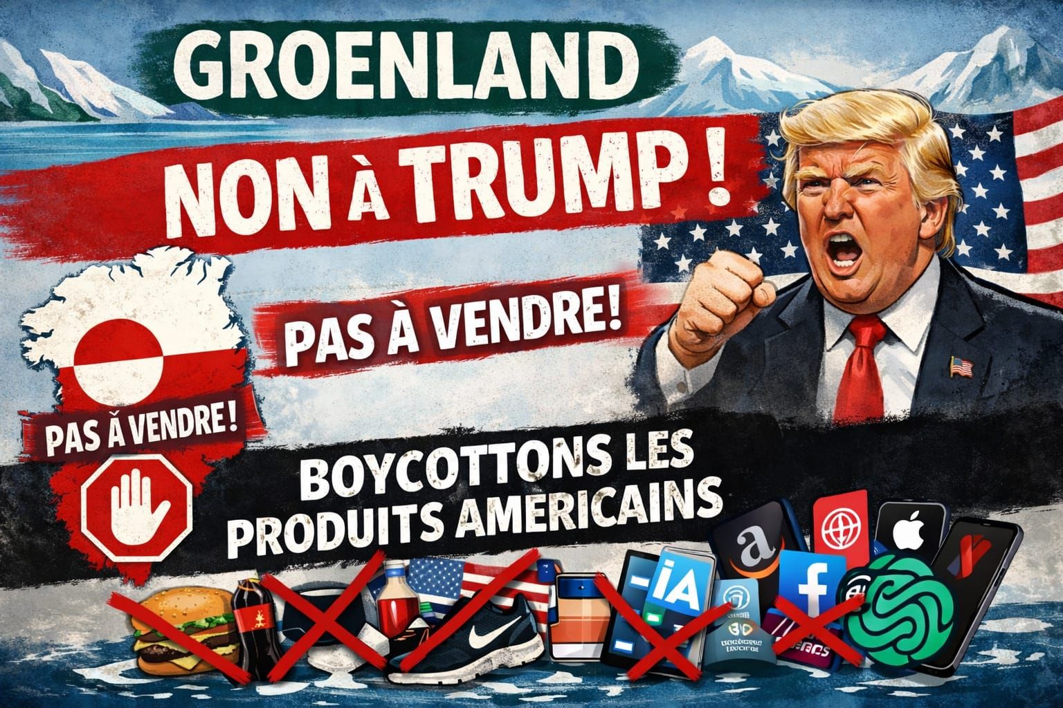 Menaces sur l'Europe : Boycottons les produits américains !