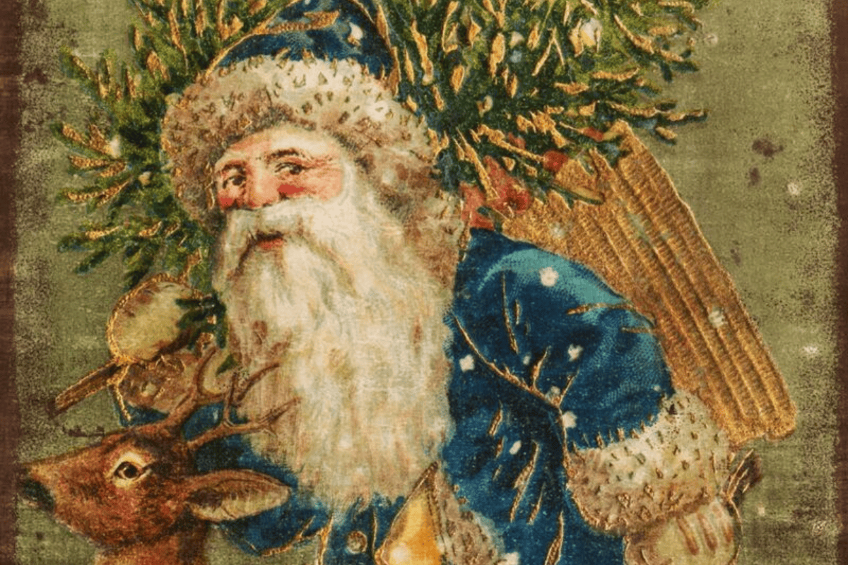 Ein Weihnachtsmann in europäischem Blau!